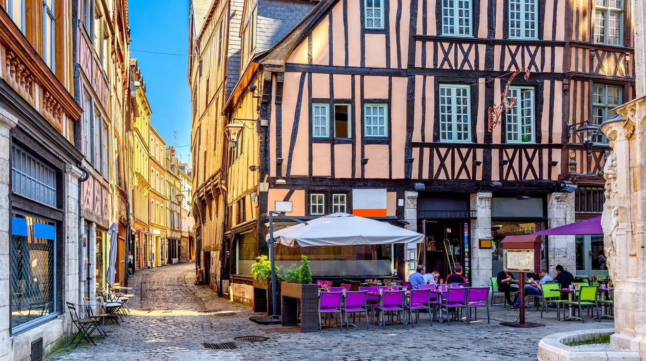 Frankrijk - Rouen - vakwerkhuizen