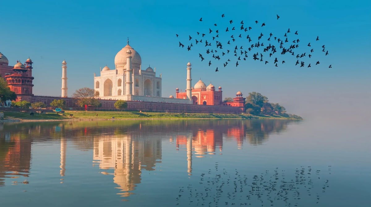 India, Agra, Taj Mahal_1067288612