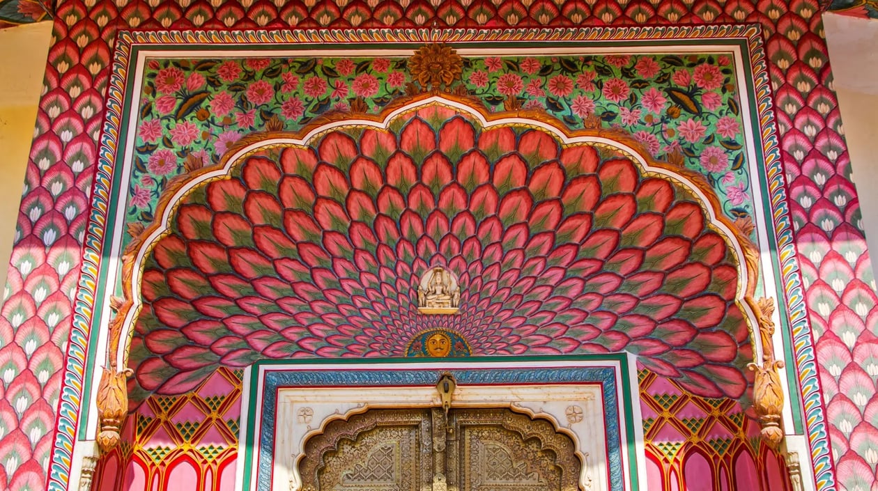 India, Jaipur, City Palace, poort_2534097417