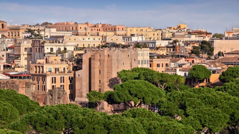 cityscape of Monti district in Rome. Rome shutterstock_2003663552