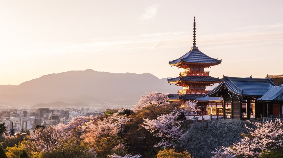 Kyoto - Kiyomizu-dera Tempel - Higashiyama bij Kyoto