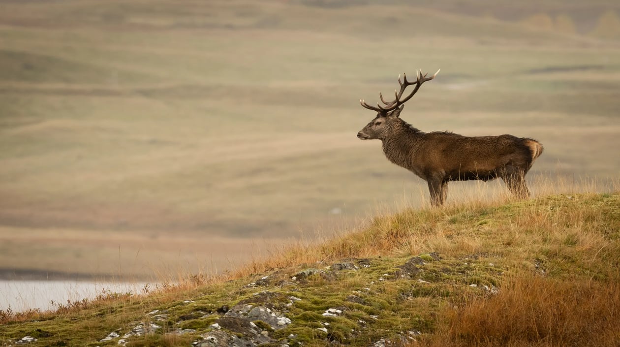 Schotland - Rood hert bij Cairngorm National park
