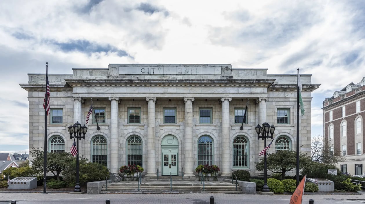 Historic city hall Pittsfield, shutterstock_760038751
