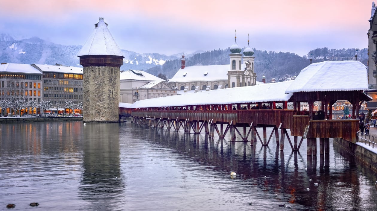 Luzern in de winter