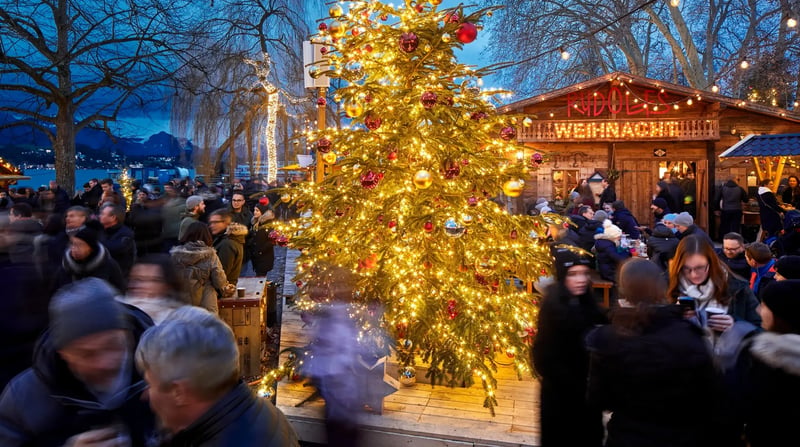 Kerstsfeer in Zwitserland