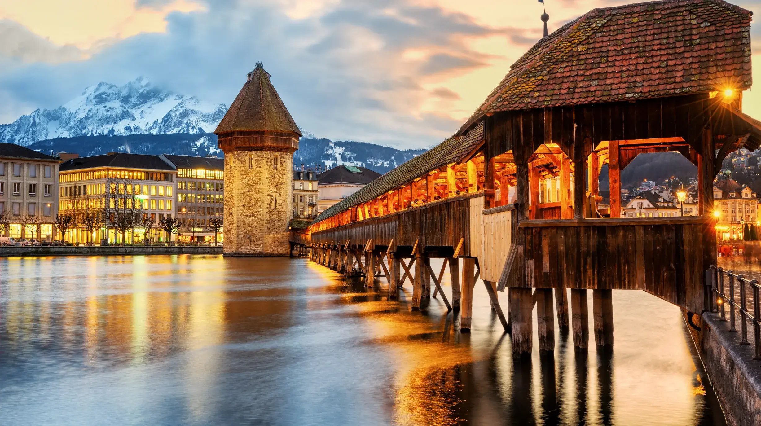 Luzern in de winter