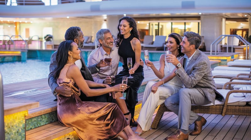 EXP Pool Deck_Evening_Regent Seven Seas
