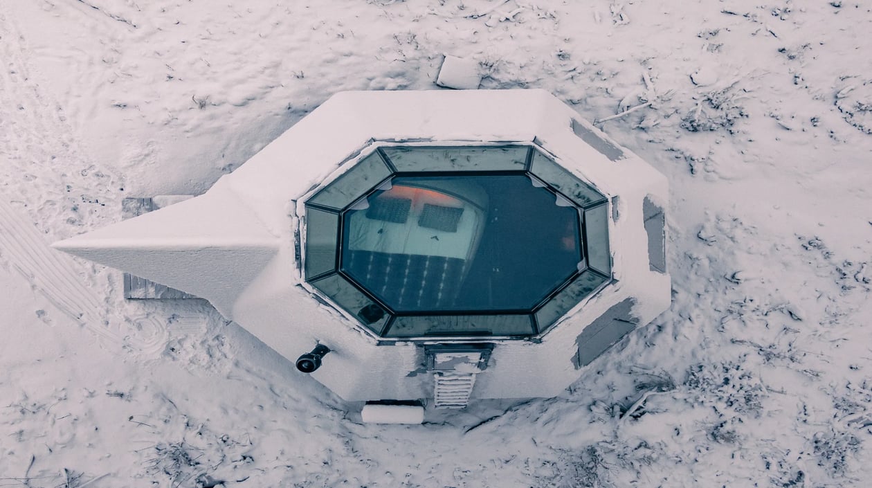 Komsio Suite from above in Apukka Resort Rovaniemi Lapland (1)