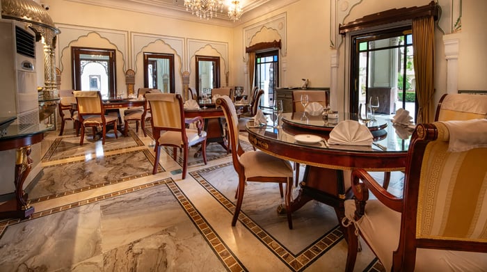 The Raj Palace dining