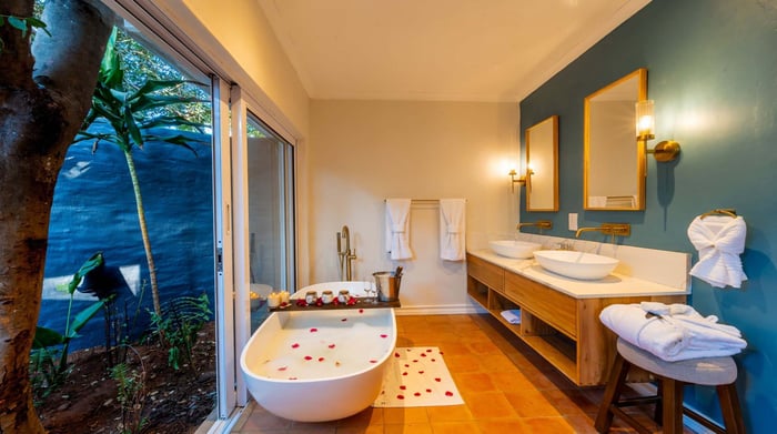 Samanzi Luxury Cabanas badkamer