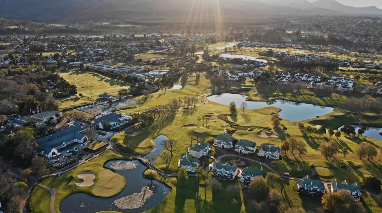 Fancourt Hotel Zuid-Afrika aerial view