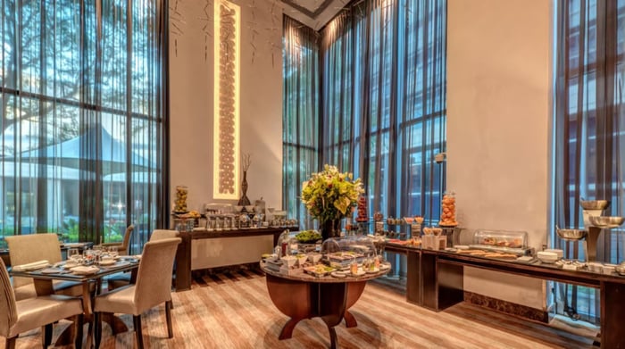 InterContinental Johannesburg O.R. Tambo Airport ontbijtbuffet