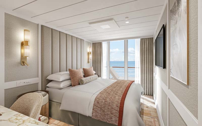 Oceania Aurelia - slaapkamer van de Horizon Suite - Impressie