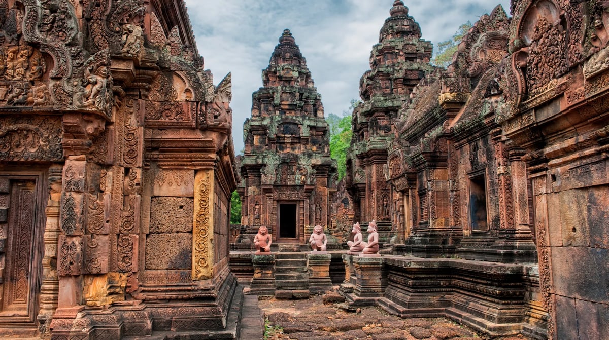 Cambodja - Angkor Wat - Banteay Srei tempel (2)