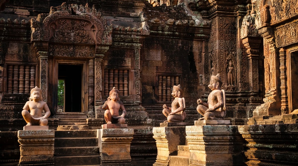 Cambodja - Angkor Wat - Banteay Srei tempel (3)
