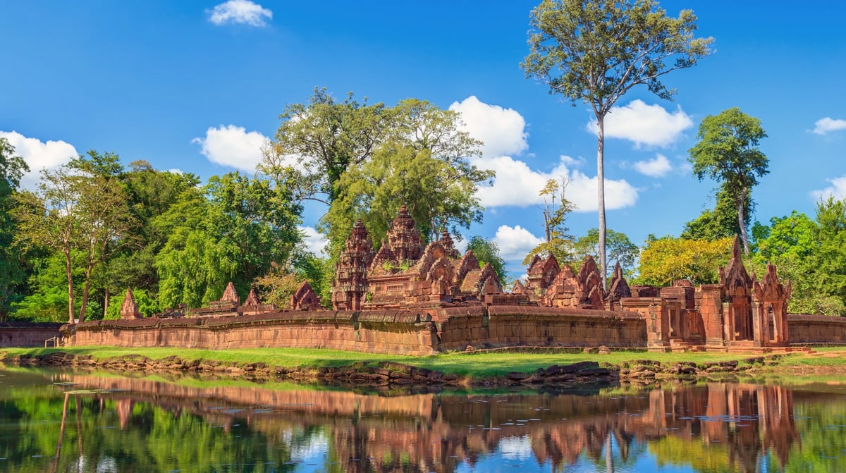Cambodja - Angkor Wat - Banteay Srei tempel (4)