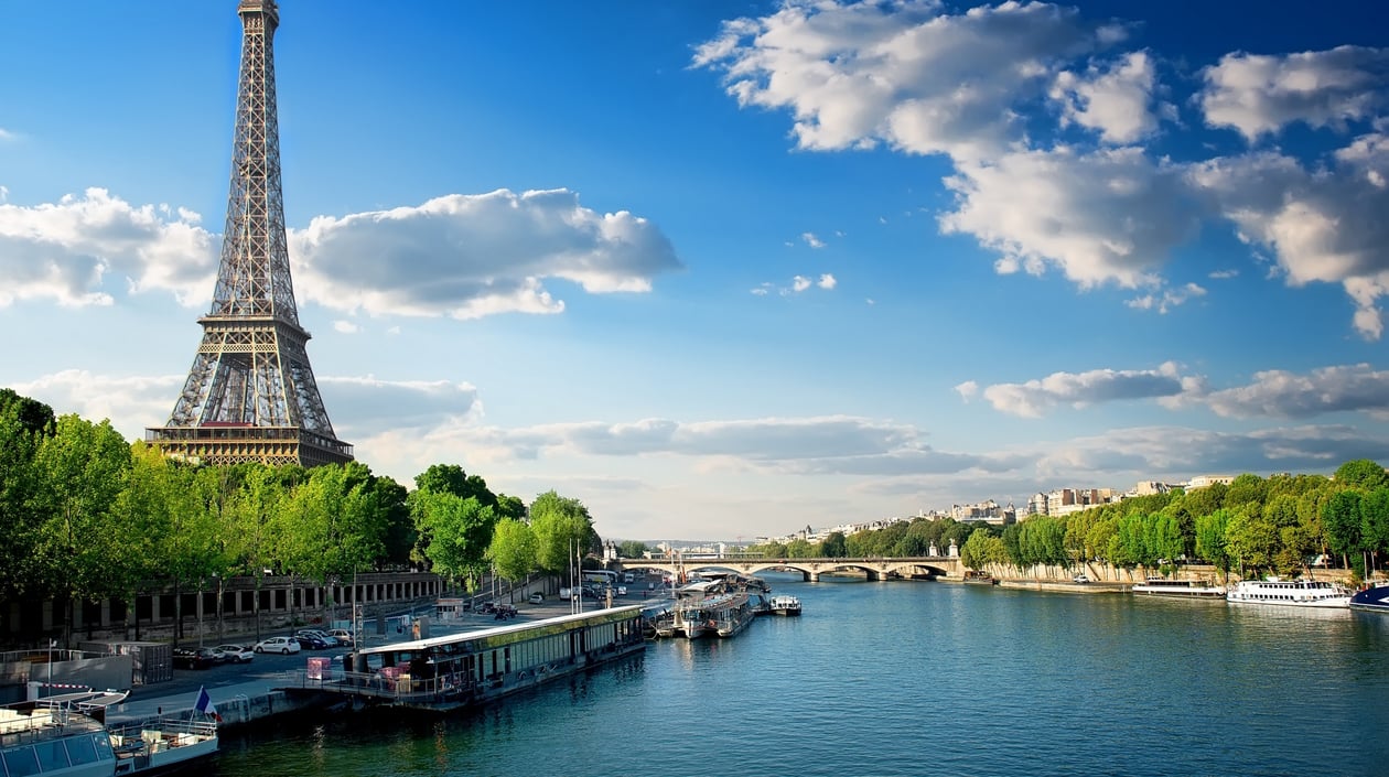 Seine eiffeltoren Parijs