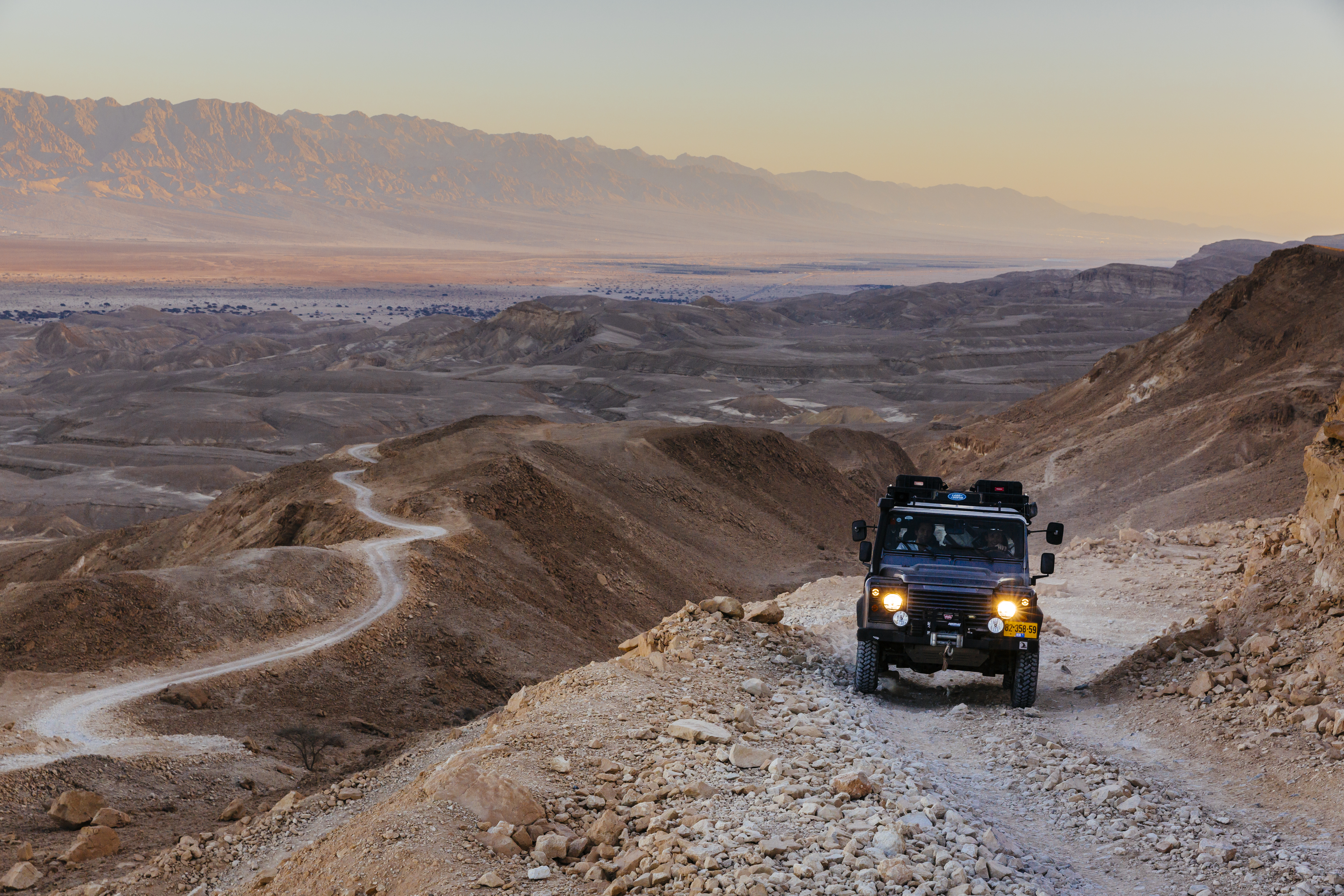 Negev woestijn Jeep