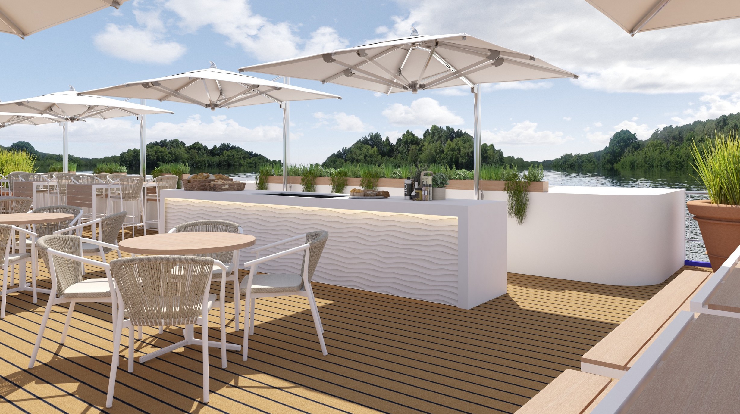 Amadeus Riva Render - Zonnedek