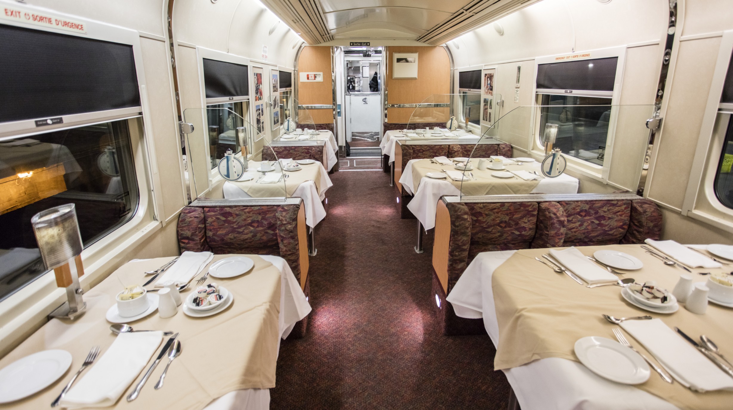 VIA Rail The Ocean restaurant
