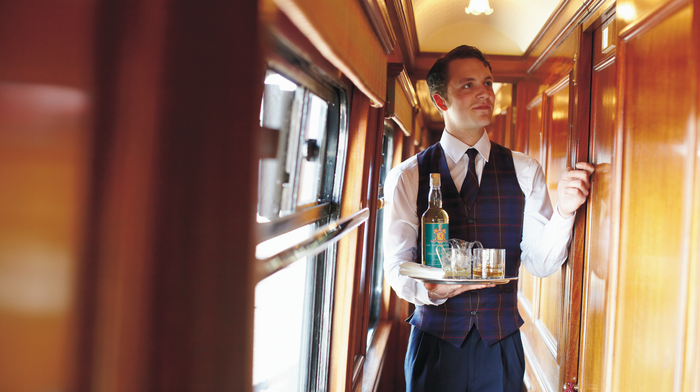Royal Scotsman whiskey service