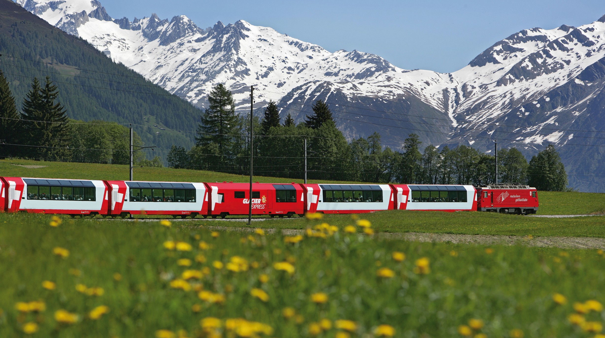 Met de Glacier Express van Chur naar Zermattr 