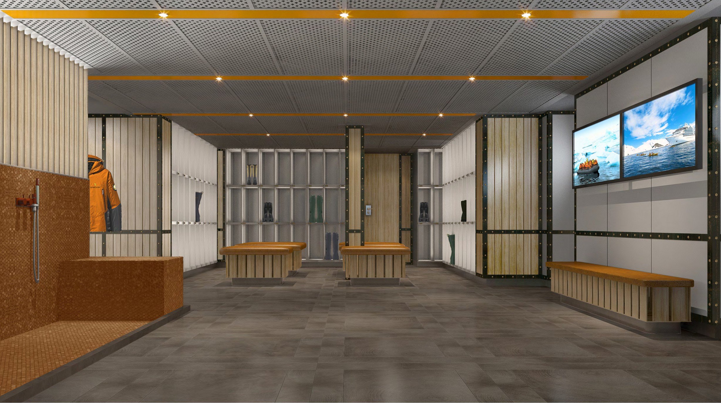 Seabourn expedition ships -The Landing Zone rendering