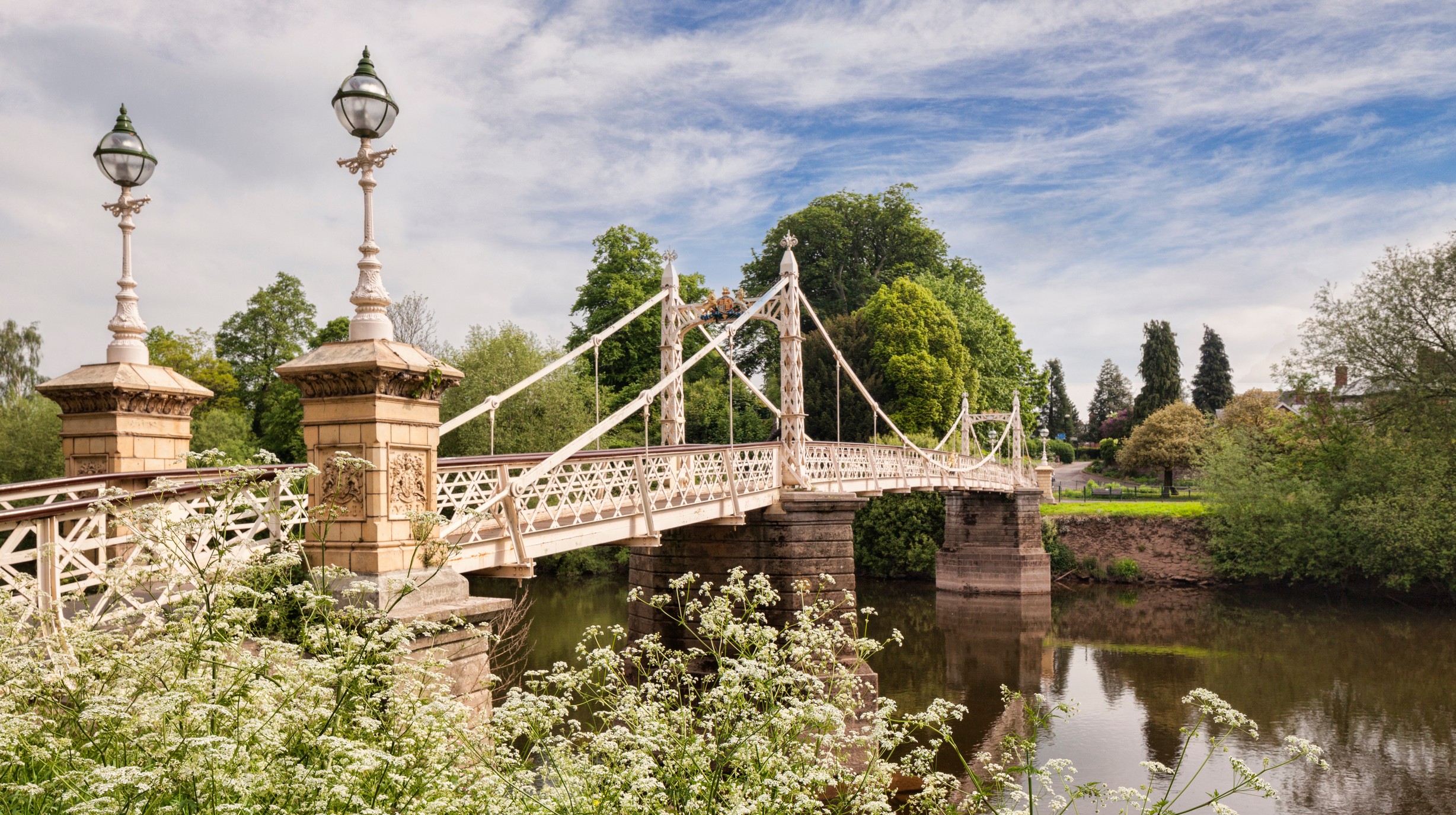 Victoria Bridge, Wye River, Hereford shutterstock_1788888452