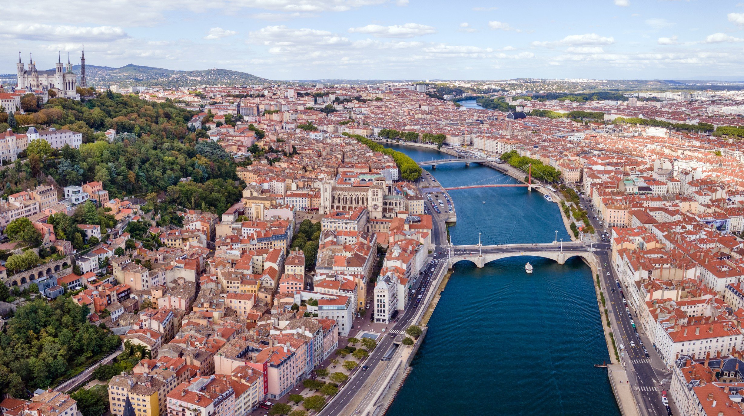 Saone rivier, Lyon